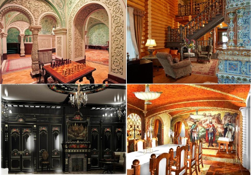 Примеры интерьера в стиле "терем" или "царские палаты"