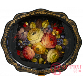 Tray «Peonies and forget-me-nots»