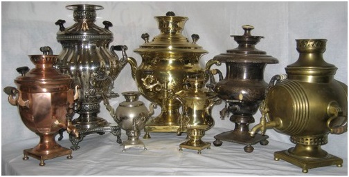 Brass Tea Set ------------------ Tea is a celebrated drink in